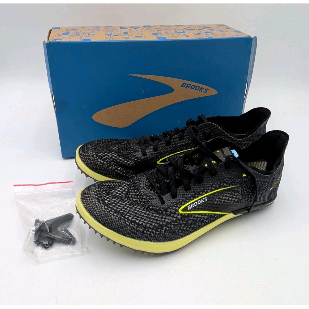 Brooks Wire 7 Track Running‎ Spike Cleat NEW Men's Size 11 Black 1000411D013